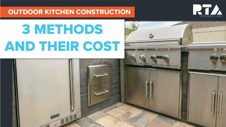 Outdoor Kitchen Construction | 3 Methods and Their Cost