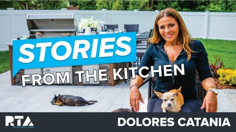 RTA Outdoor Kitchen Reviews | Dolores Catania’s Family-Style Island