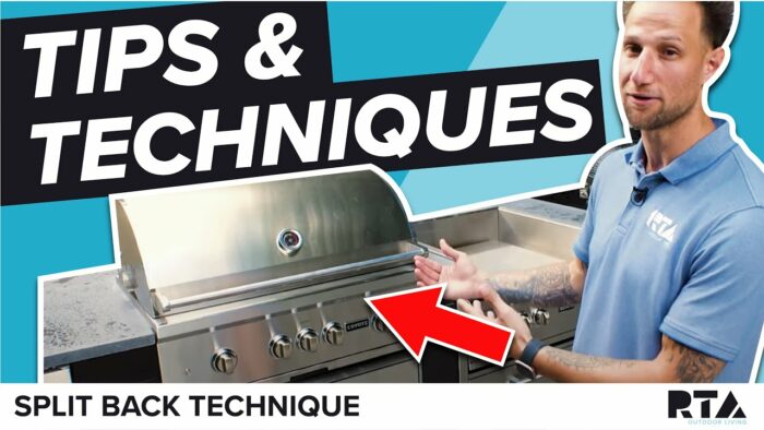 RTA Outdoor Kitchen Build | Consider this Little-Known Split Back Technique