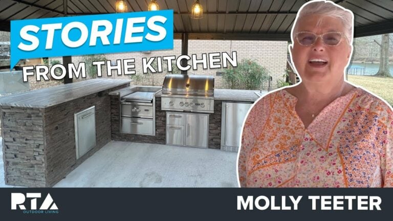 RTA Outdoor Kitchen Reviews | Molly’s Gorgeous Lakeside Island