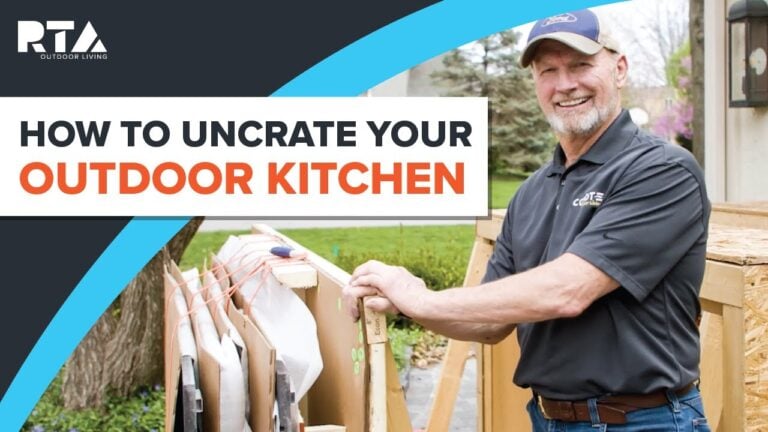 RTA Outdoor Kitchen Install | Uncrating Your Island with Ward Schraeder