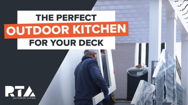 Outdoor Kitchen on Wood Deck | Joe Gorga’s 19′ Concrete Island on a Second Story Deck!