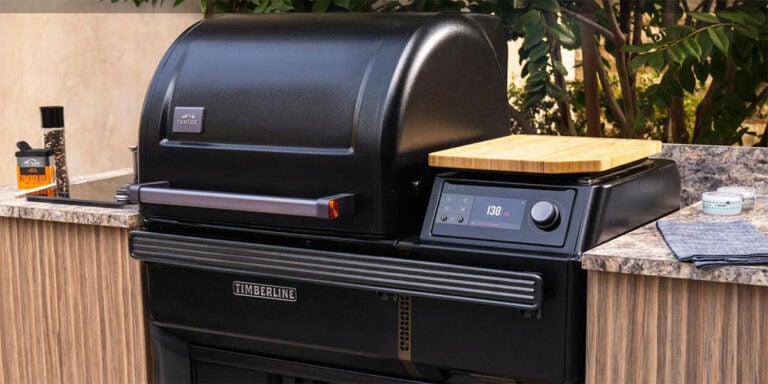 traeger outdoor kitchen