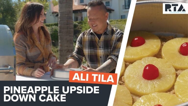 Coyote Pellet Grill Recipes | Ali & Jet Tila’s Scrumptious Pineapple Upside Down Cake