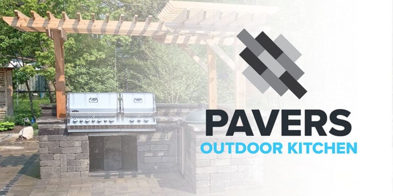 pavers outdoor kitchen