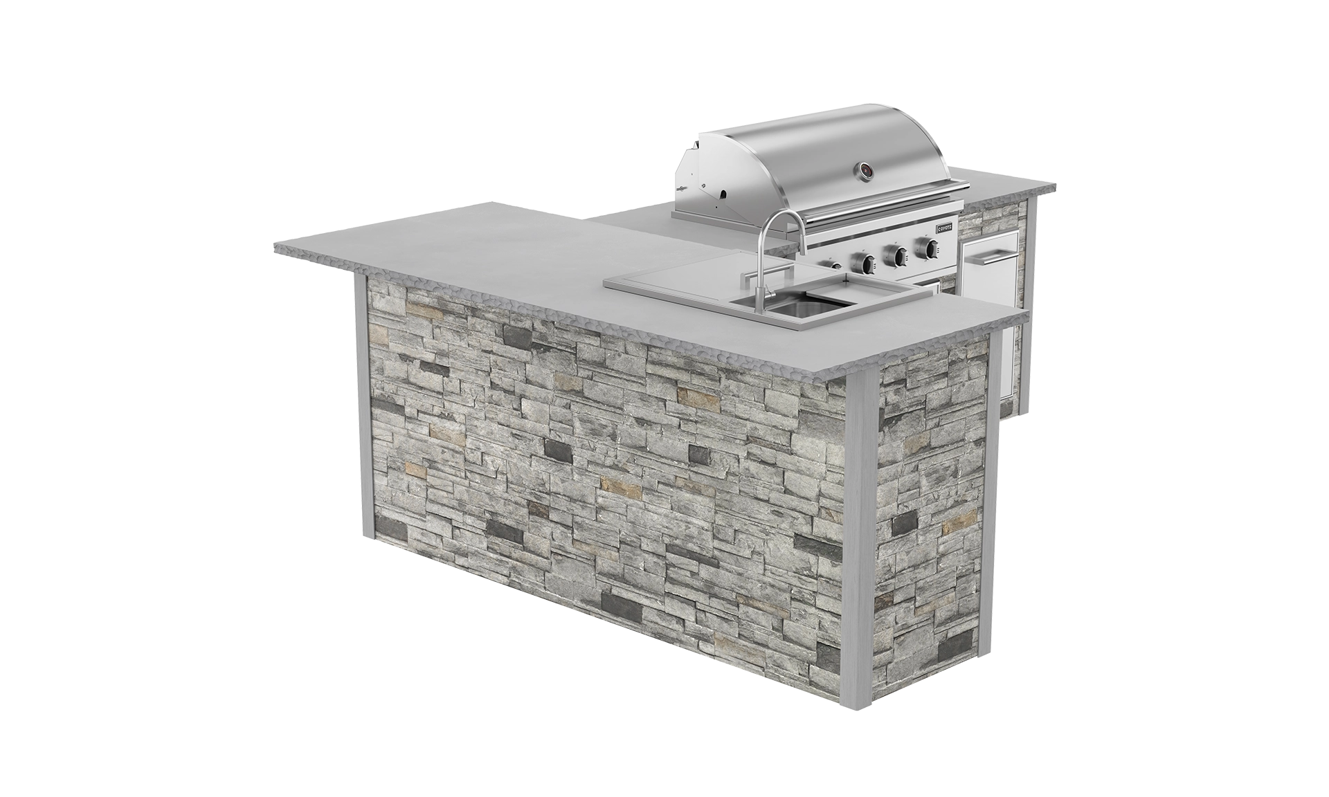 G7 L-Shape Refrigeration Island With Refreshment Center Bar