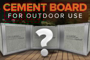 cement board for outdoor use
