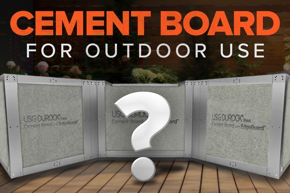 cement board for outdoor use