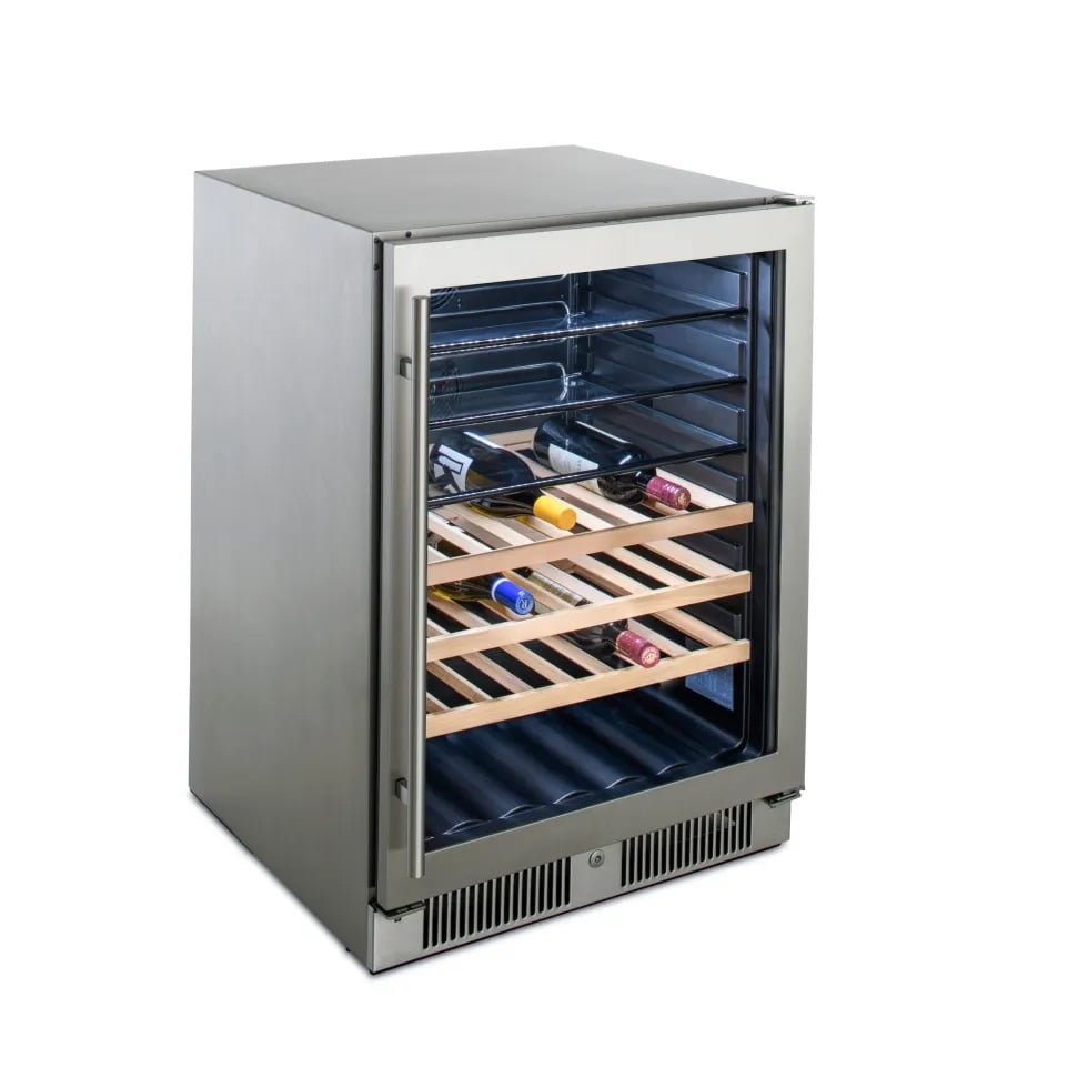 glass front outdoor beverage cooler blaze