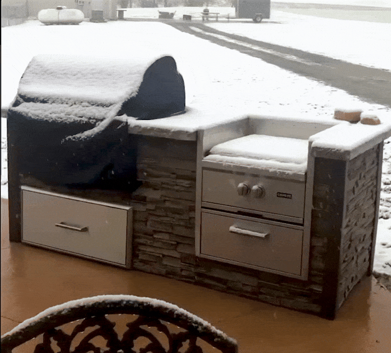 outdoor kitchens designed for wisconsin climate and snow