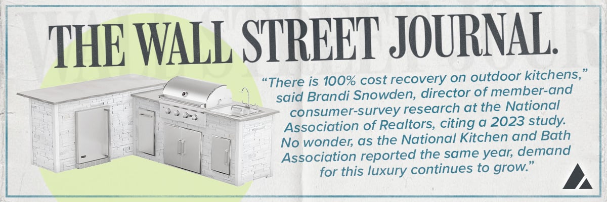 wall street journal article outdoor kitchens increase the value of your home