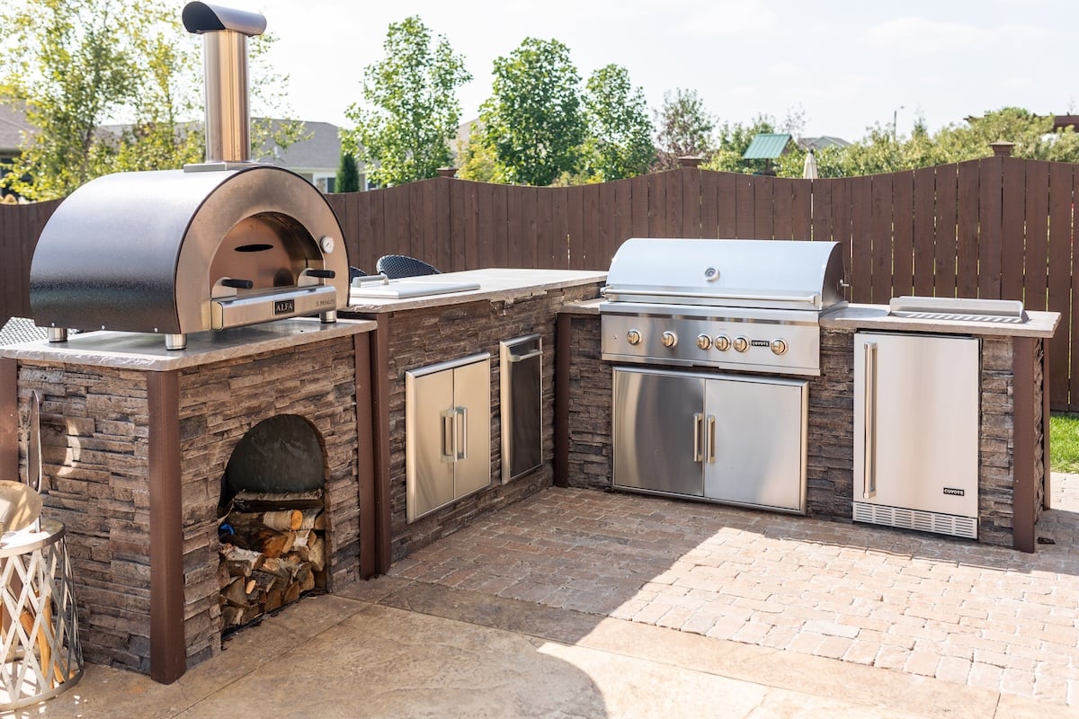 locally built outdoor kitchen in ohio