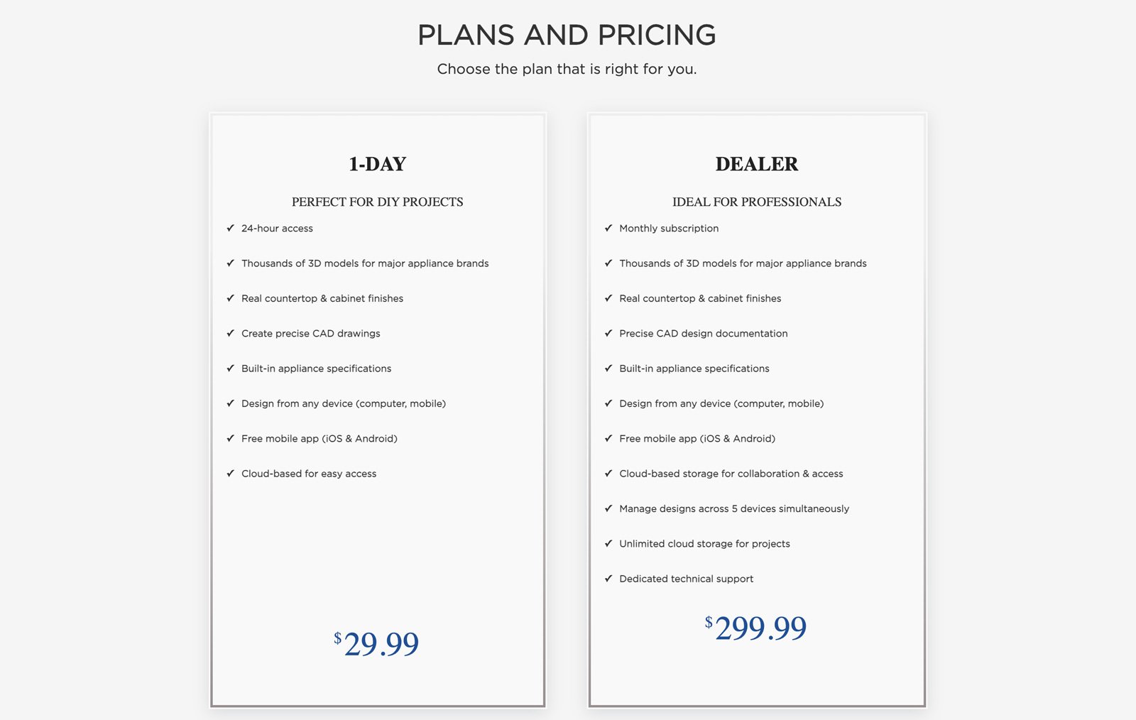pro fit support and pricing options