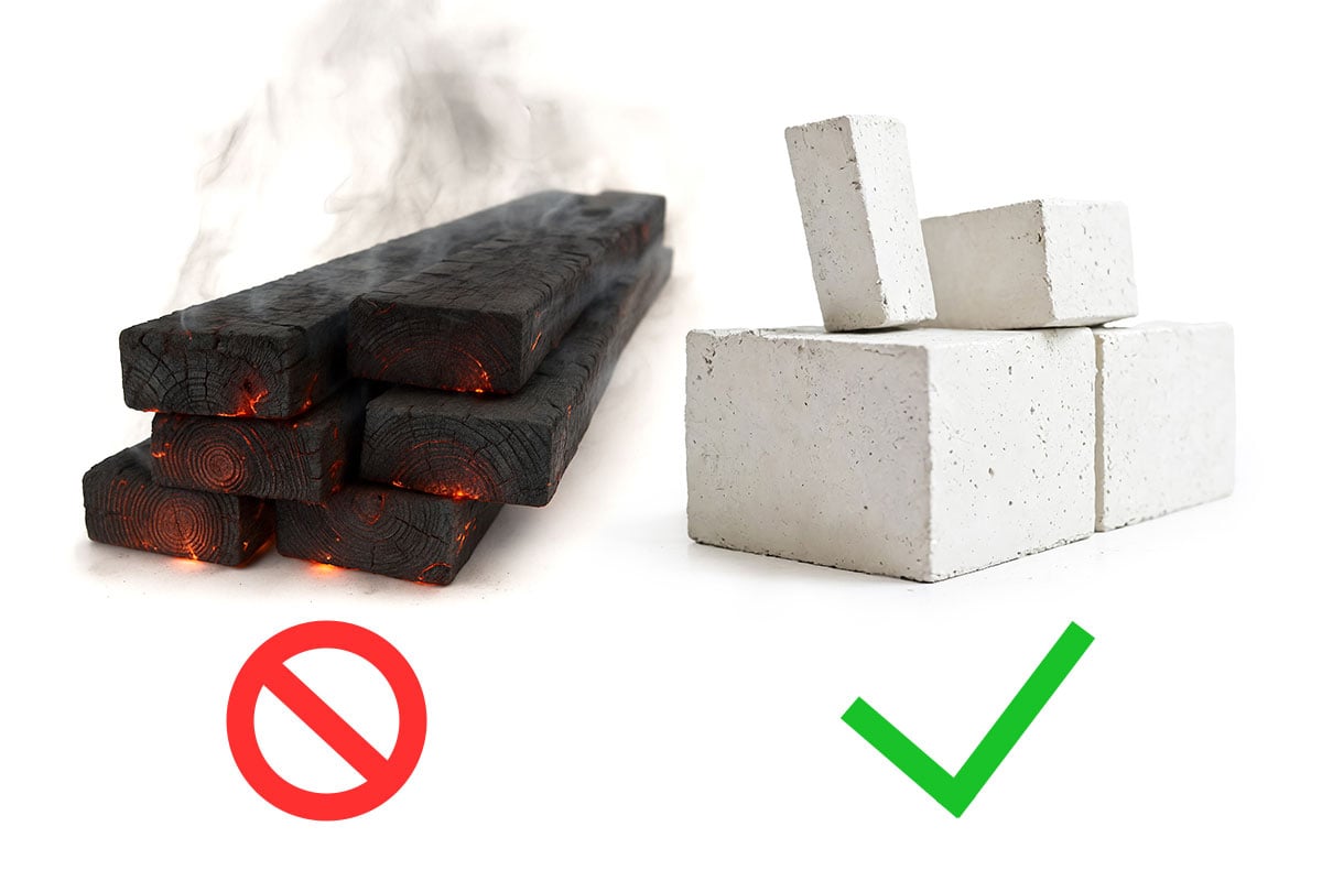 cinder block outdoor kitchens are non-combustible