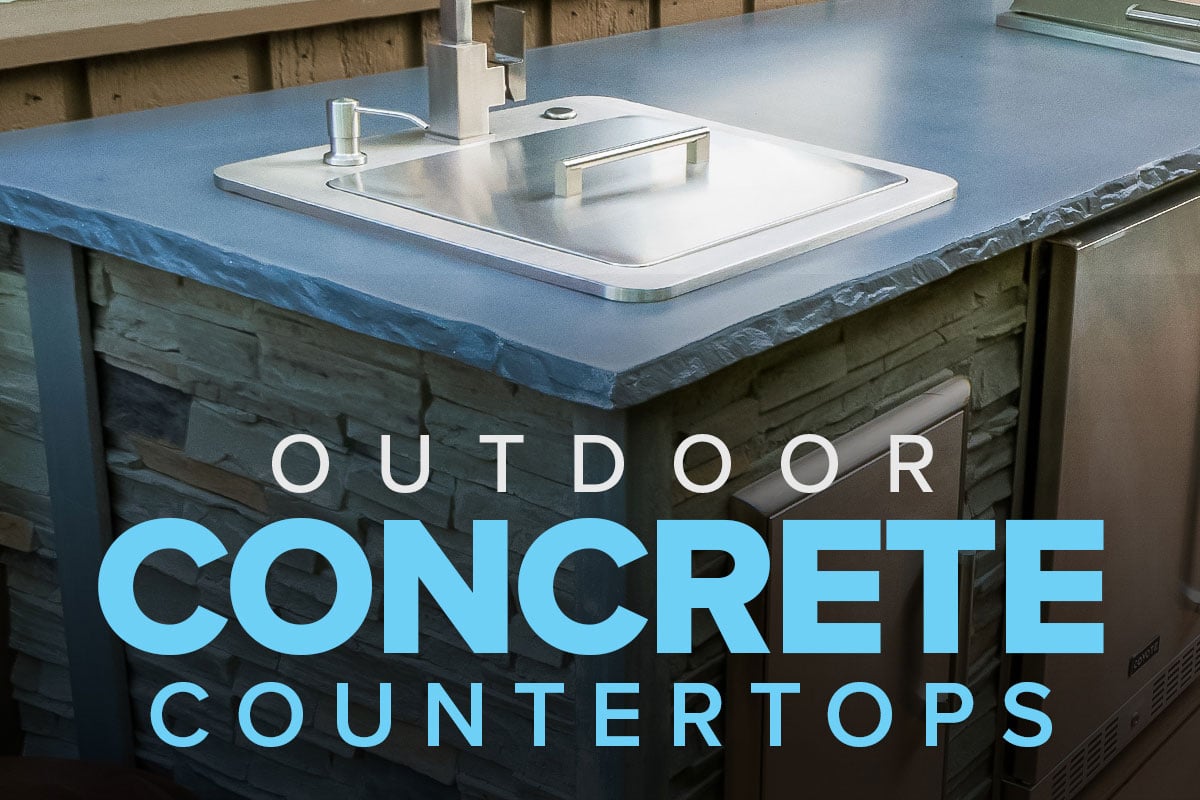 outdoor concrete countertops