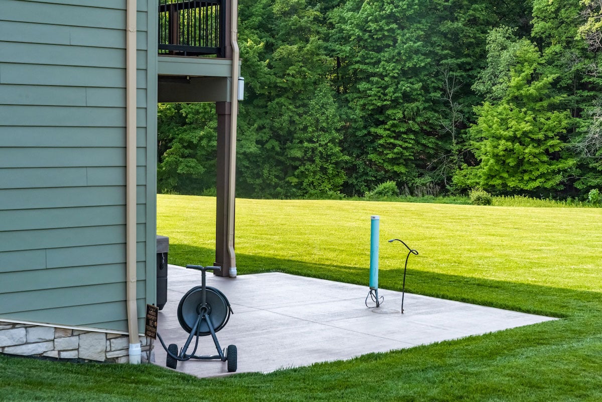 site preparation for outdoor kitchen