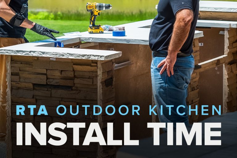 rta outdoor kitchen install time
