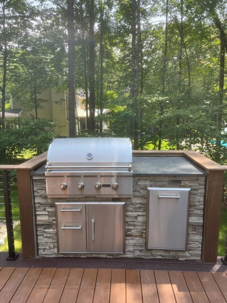 linear rta outdoor kitchen