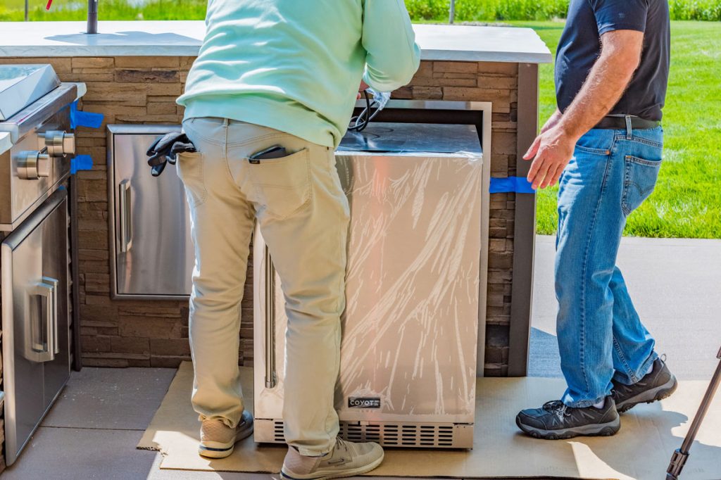 rta outdoor kitchen appliance weight