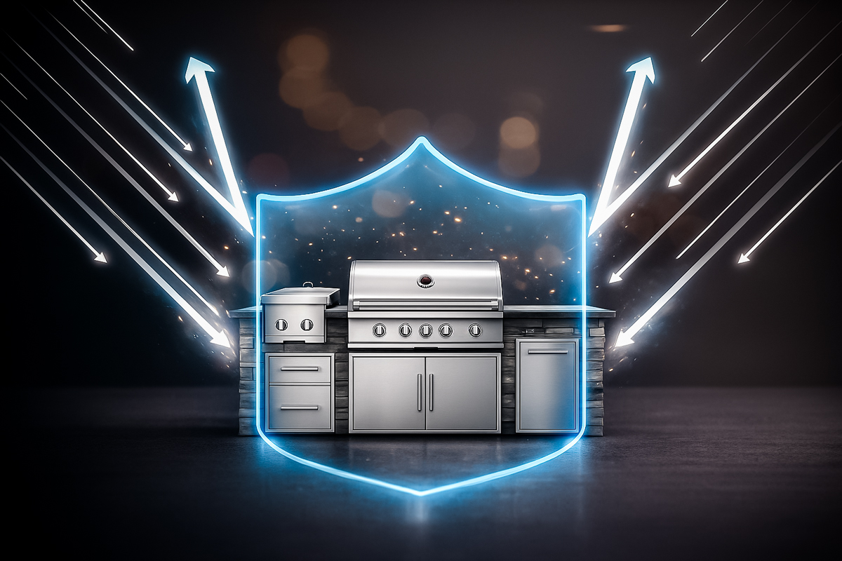 warranty difference between moks and rta outdoor kitchens