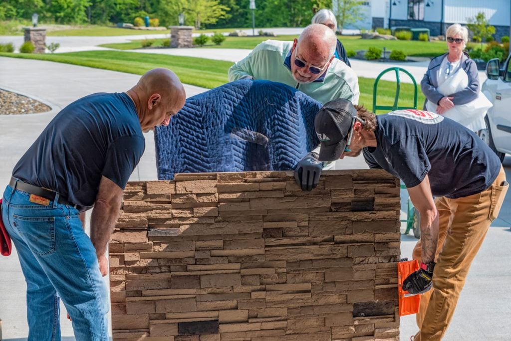 what do rta outdoor kitchen panels weigh