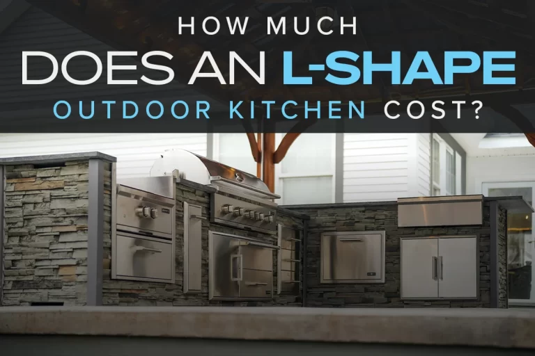 how much does an l-shaped rta outdoor kitchen cost
