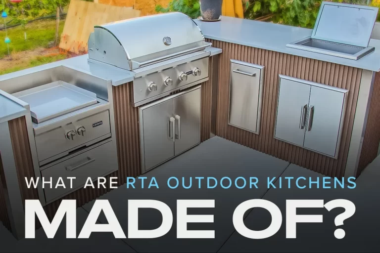 what are rta outdoor kitchens made of