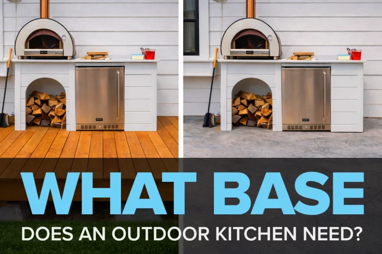 what base does an outdoor kitchen need