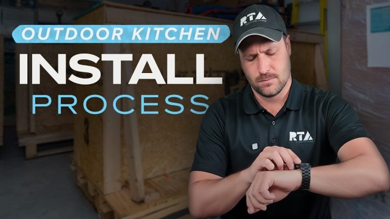 How an RTA Outdoor Kitchen Is Installed (Step by Step)