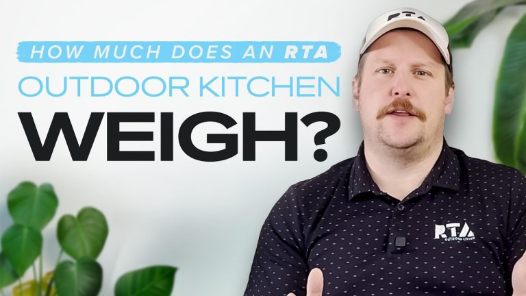 How Heavy Is an RTA Outdoor Kitchen — And Why It Matter