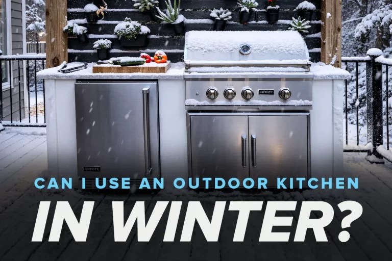 can I use an outdoor kitchen in winter?