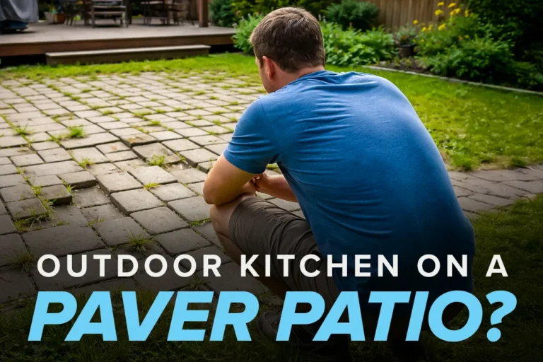 can i put an outdoor kitchen on my paver patio?