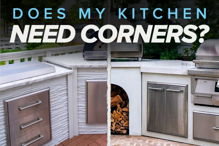 do i need corners on an rta outdoor kitchen?