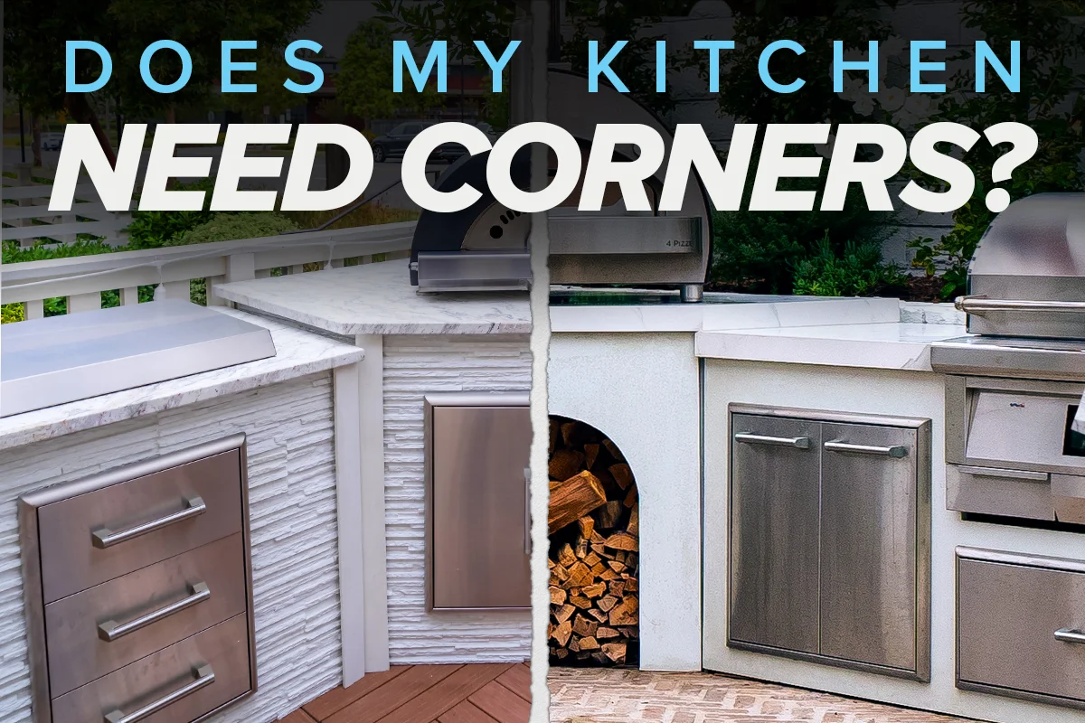 do i need corners on an rta outdoor kitchen?