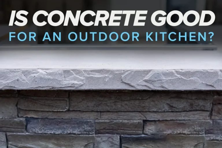 is concrete good for an outdoor kitchen?