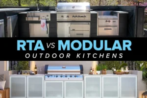what is the price difference between rta and modular outdoor kitchens?