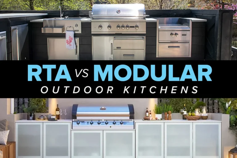 what is the price difference between rta and modular outdoor kitchens?