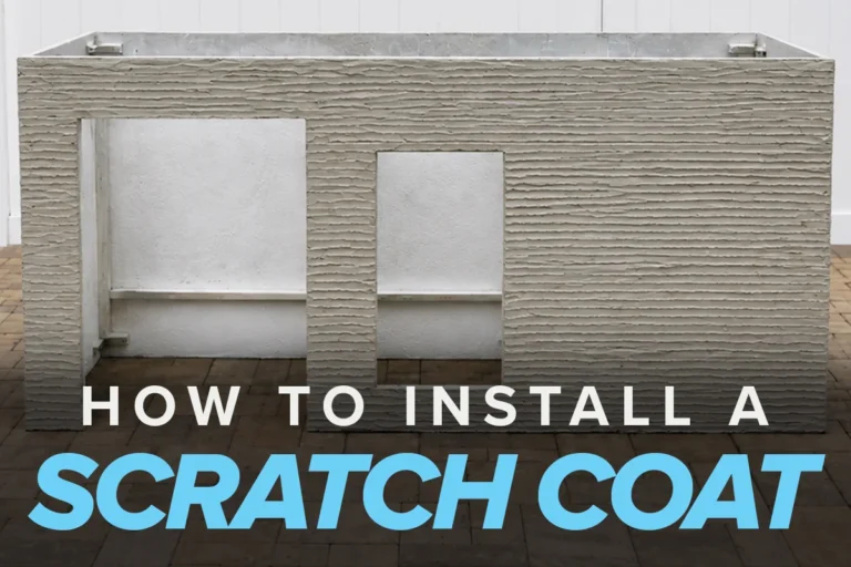 how to install a scratch coat rta outdoor kitchen?