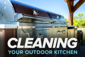what's the best way to clean an rta outdoor kitchen?