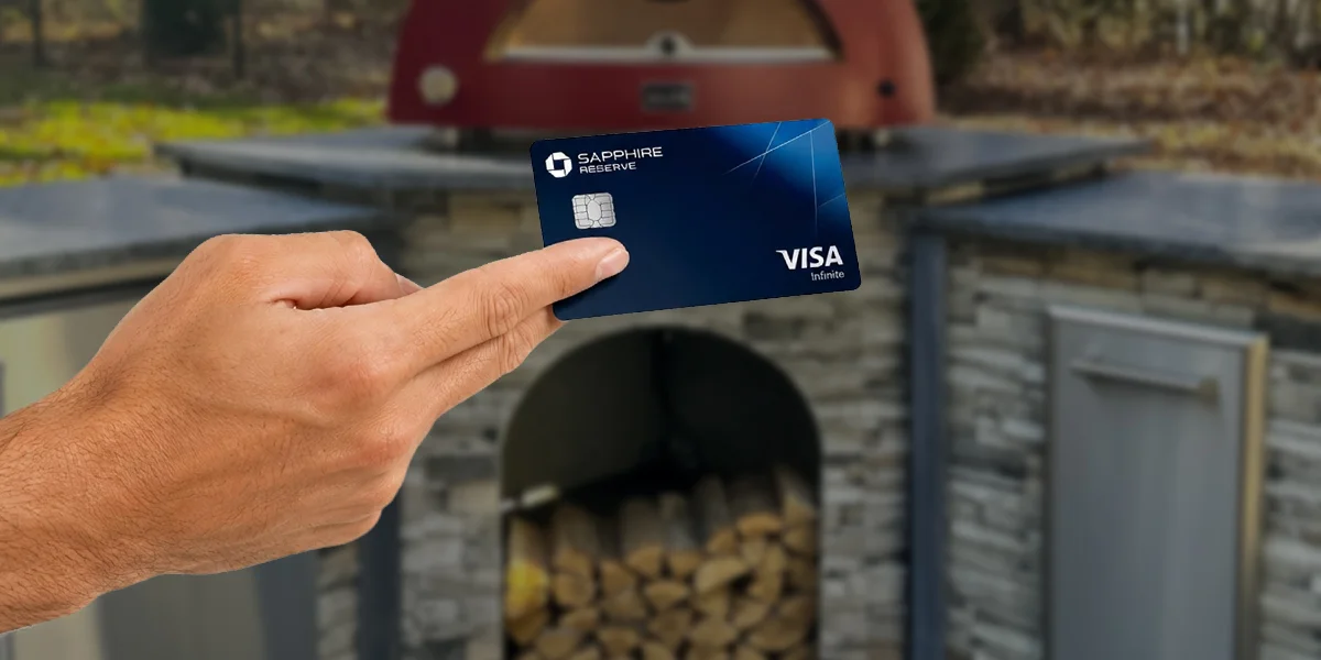 buying an outdoor kitchen with a credit card