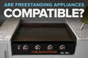 can i put freestanding appliances into an outdoor kitchen?