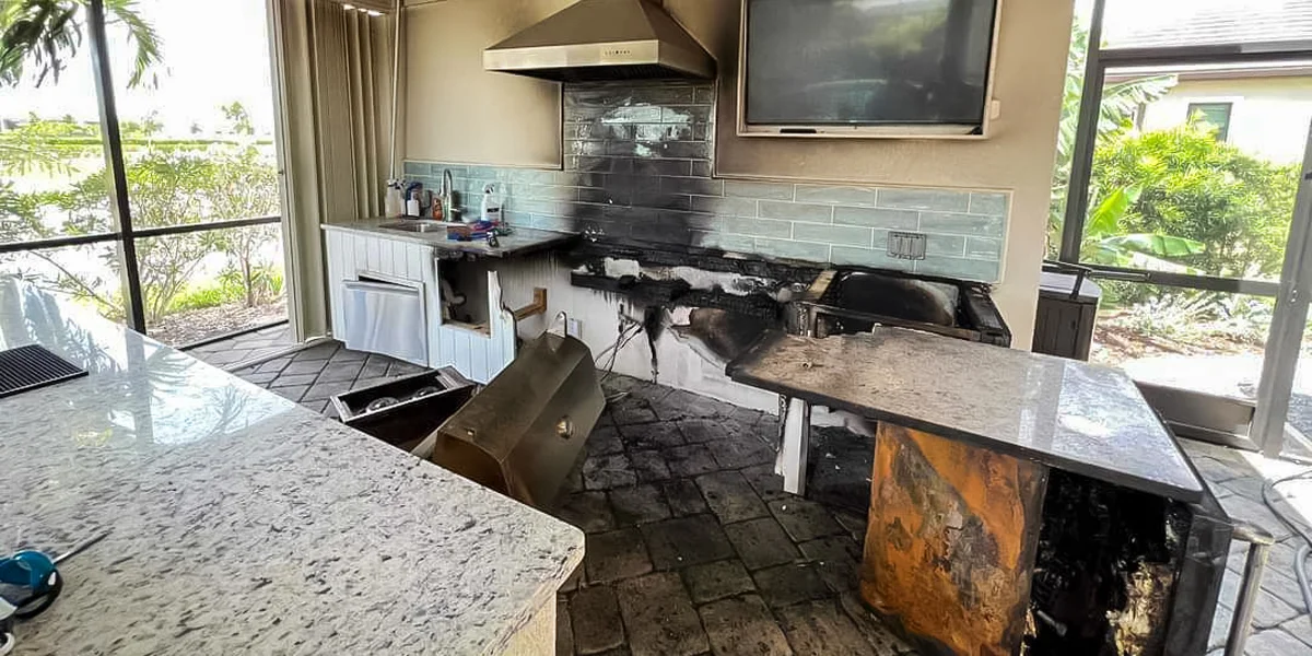 what outdoor kitchen materials fail outside